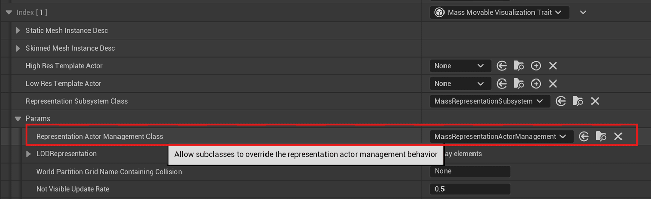 Representation Actor Manager Class