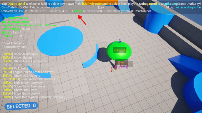 Gameplay Debugger with Mass