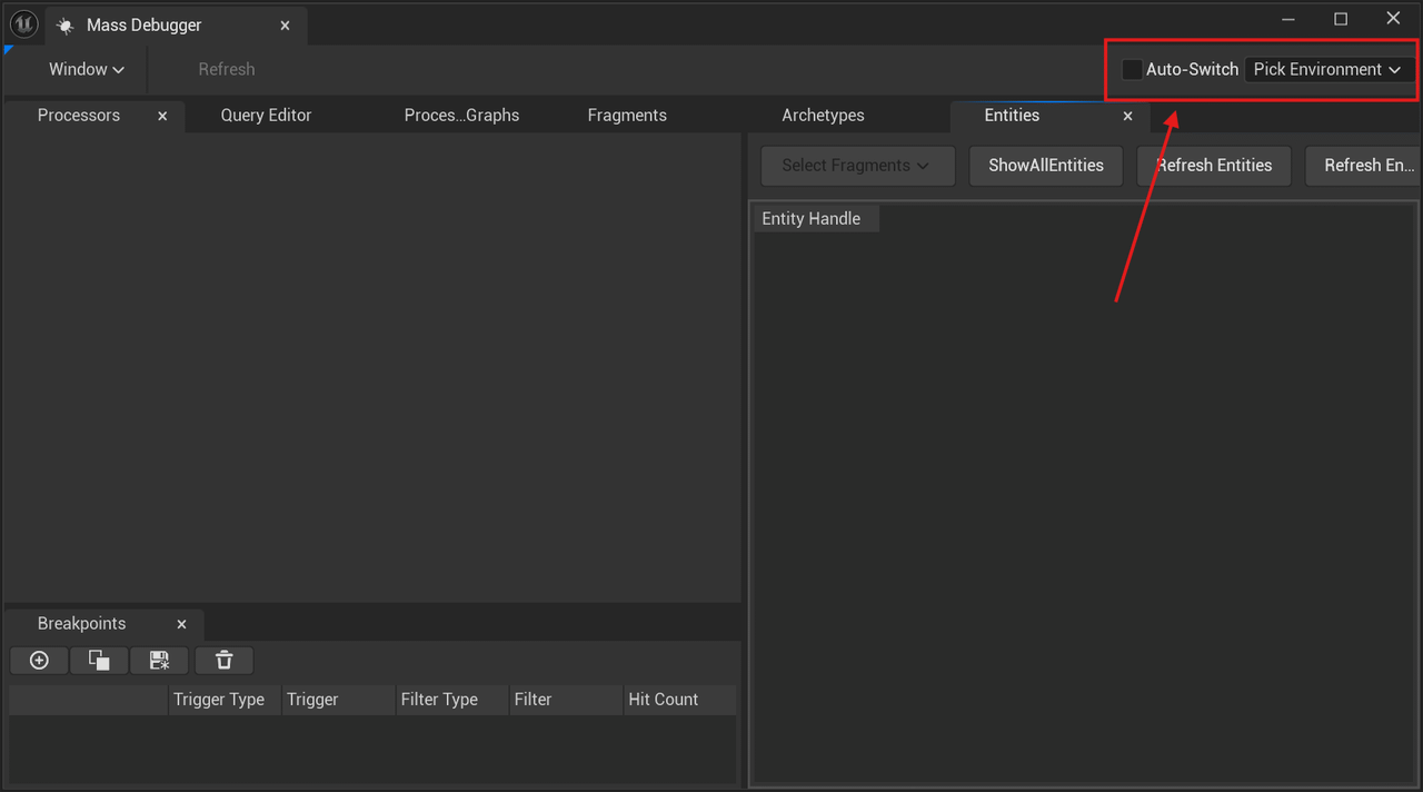Mass Debugger Environment Chooser