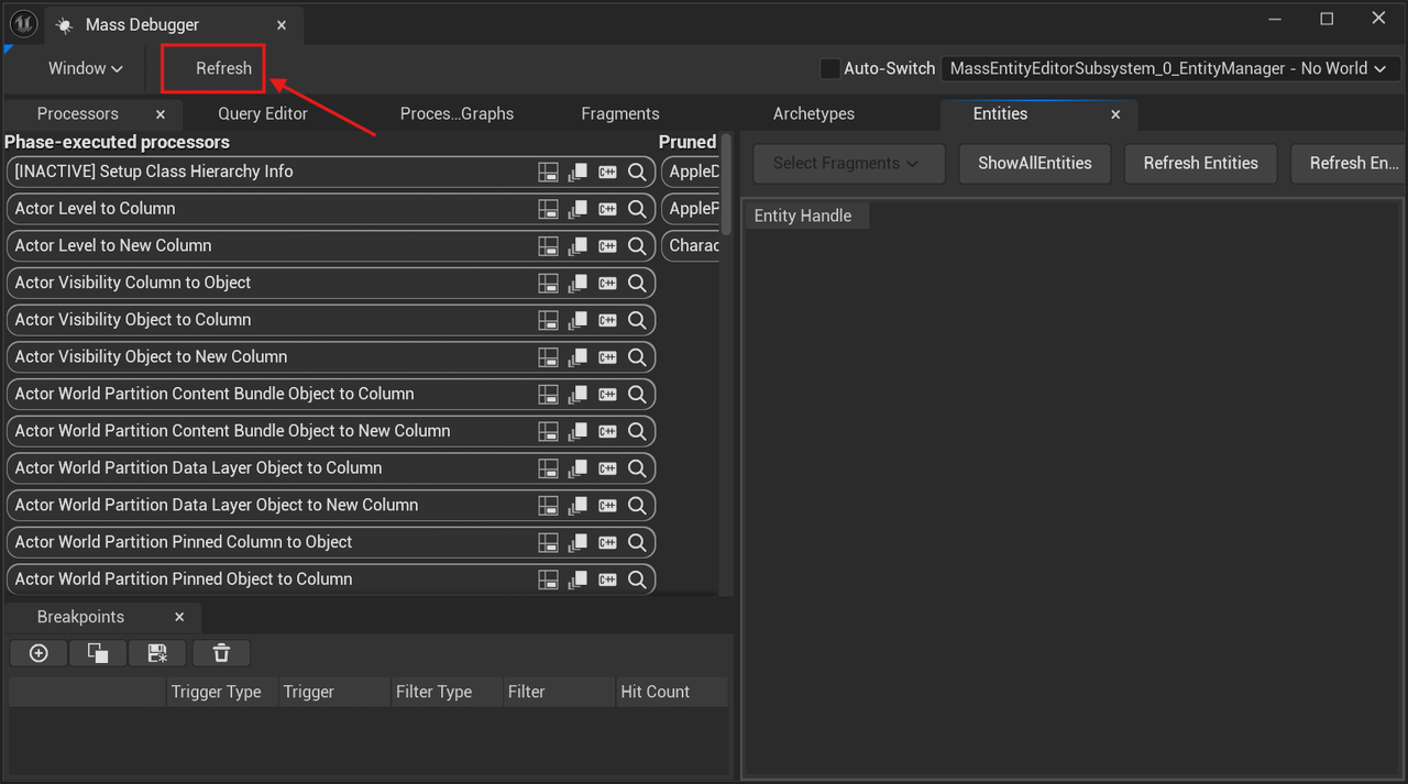 Refresh Mass Debugger